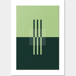 Chartreuse Abstract Minimalist Art Print Posters and Art